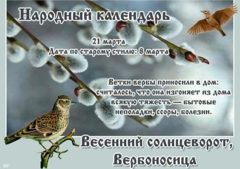 Весенний солнцеворот, Вербоносица: почему 21 марта не стоит строить планы на будущее?