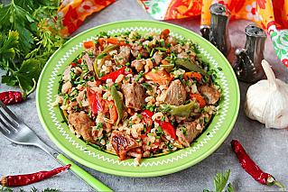 Индейка с рисом в рукаве