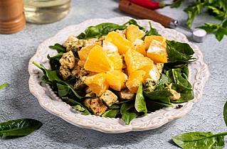Салат с курицей и апельсинами