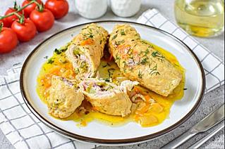 Рулетики из свинины с начинкой