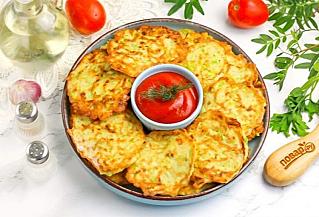 Картофельные драники с кабачками