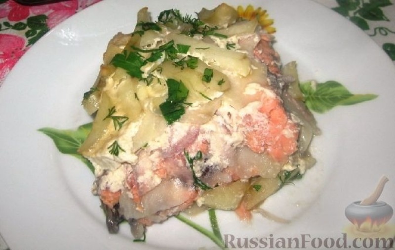 Лосось, запеченный по-фински