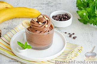 Банановое мороженое с какао