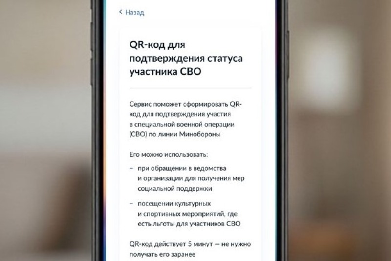 На Дону запустили QR-сервис для бойцов СВО в учреждениях культуры и спорта