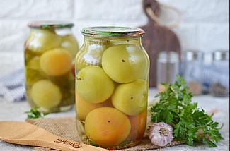 Рецепт маринованных зеленых помидоров