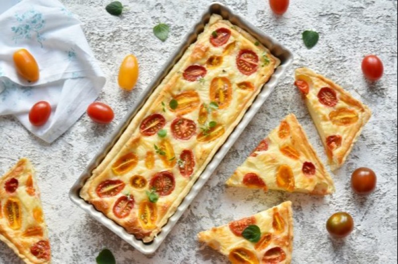 Тарт с черри и сыром