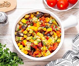 Рагу из баклажанов и кабачков