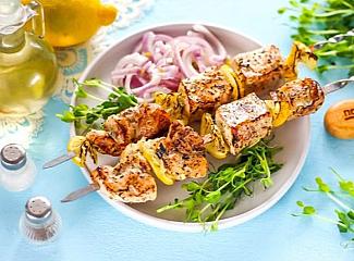 Шашлык из свинины с лимоном