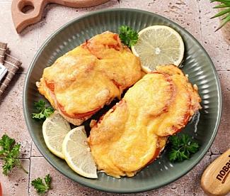 Форель с помидорами и сыром