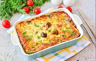 Картофель с опятами в духовке