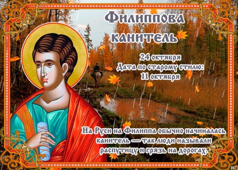 Филиппова канитель: 24 октября не откладывайте дела на завтра