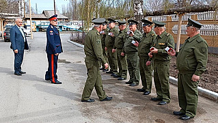 Смотр казачьей дружины