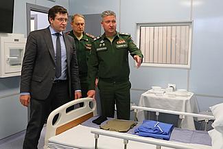 Владимиру Путину доложили о завершении строительства медицинского центра Минобороны в Нижнем Новгороде