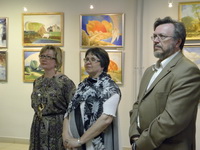 Художники Т.Г. Корьева и супруги Н.В. и С.И. Квач