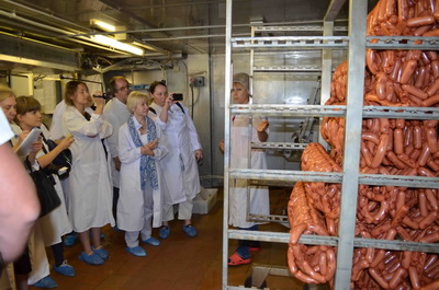 Посещение колбасного цеха