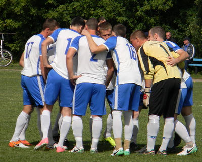 Предматчевый настрой болдинских футболистов