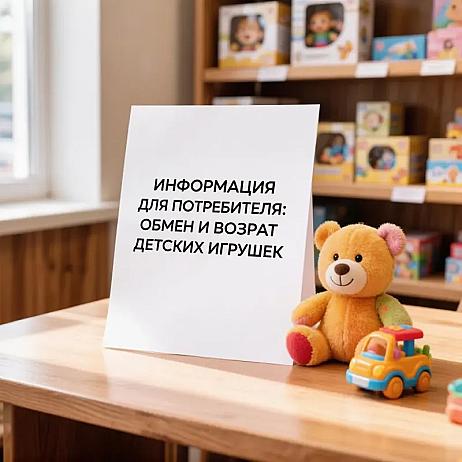 Информация для потребителя: обмен и возврат детских игрушек