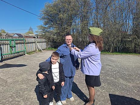 В детских садах Кузнецкого района прошла  Всероссийская акция «Георгиевская ленточка»