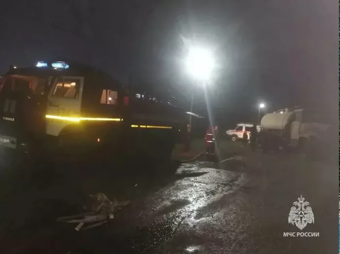 В селе Учпили огонь унес жизни двух человек