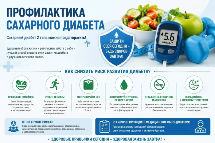 Профилактика сахарного диабета: как защитить себя?