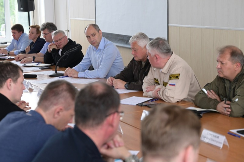 Денис Паслер работает в Кушве, где продолжается устранение последствий урагана и восстановление инфраструктуры