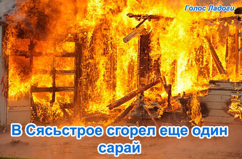 В Сясьстрое сгорел еще один сарай
