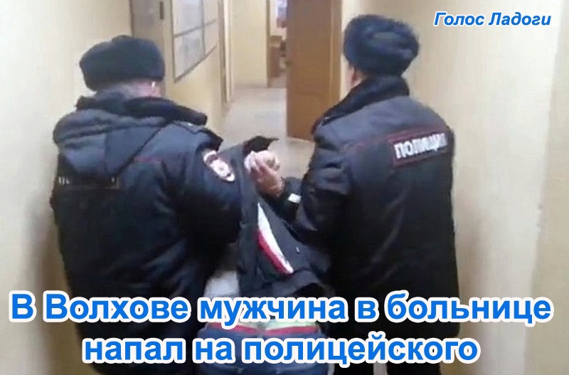 В Волхове мужчина в больнице напал на полицейского