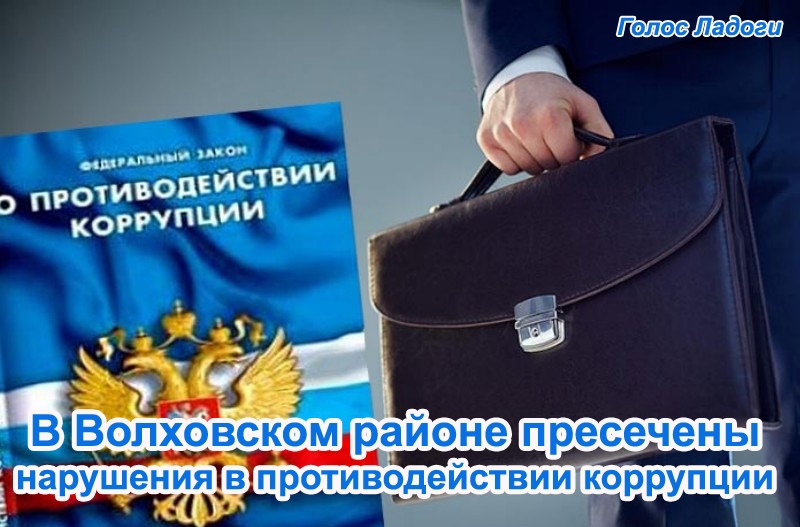 В Волховском районе пресечены нарушения в противодействии коррупции