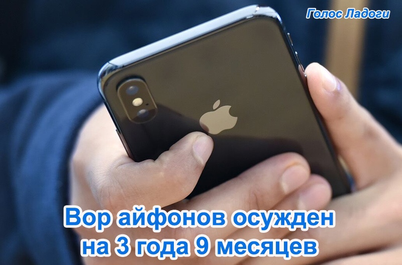 Вор айфонов осужден на 3 года 9 месяцев