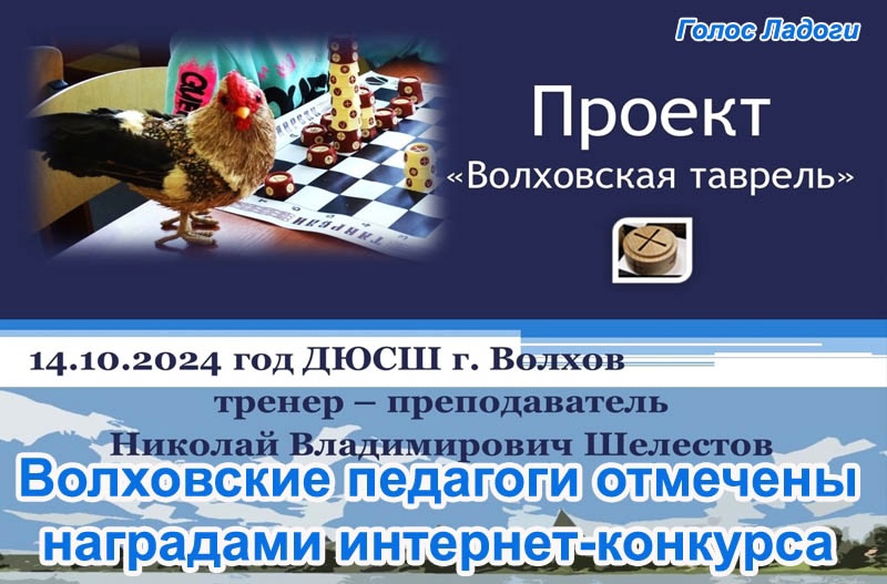 Волховские педагоги отмечены наградами интернет-конкурса