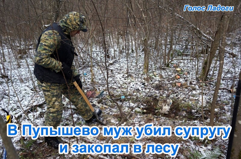 В Пупышево муж убил супругу и закопал в лесу