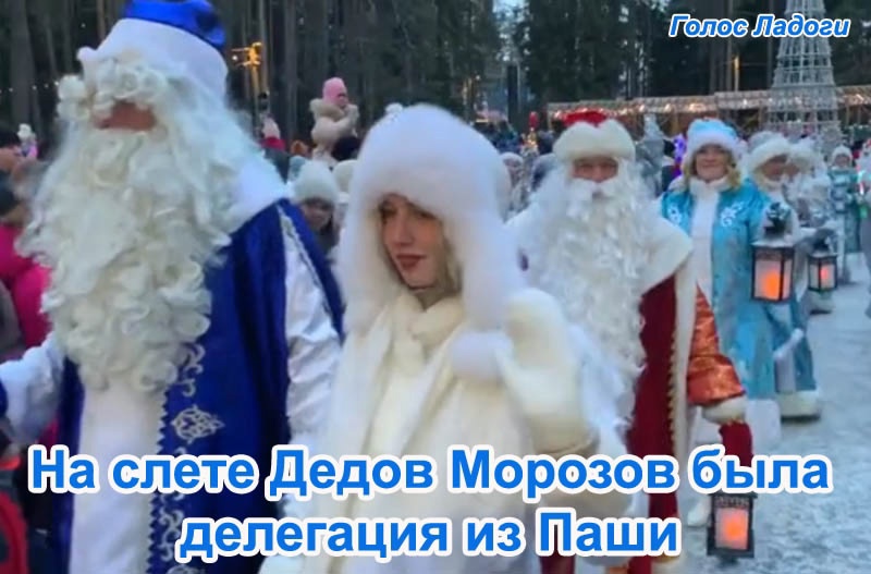 На слете Дедов Морозов была делегация из Паши
