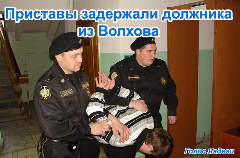 Приставы задержали должника из Волхова