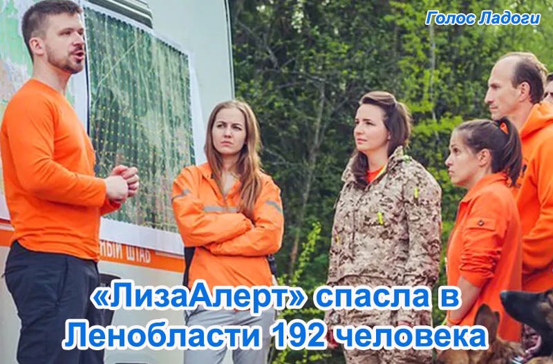 «ЛизаАлерт» спасла в Ленобласти 192 человека 