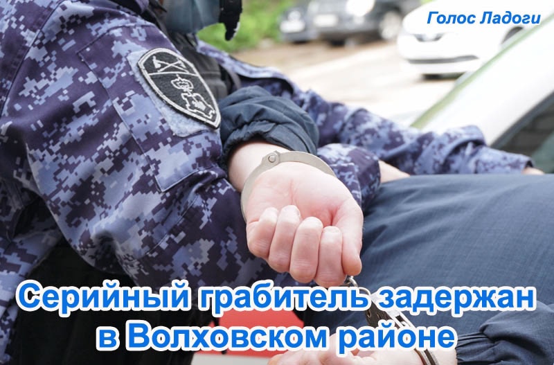 Серийный грабитель задержан в Волховском районе