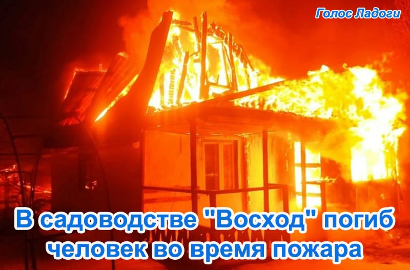 В садоводстве "Восход" погиб человек во время пожара