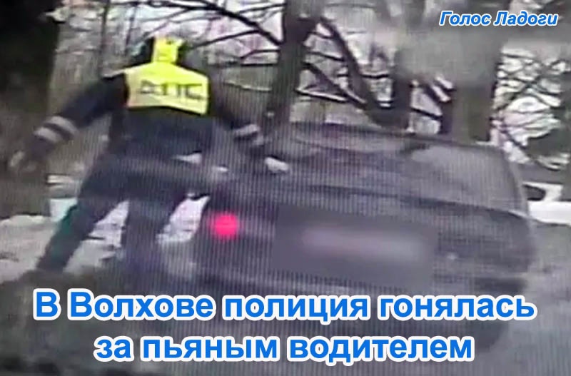 В Волхове полиция гонялась за пьяным водителем