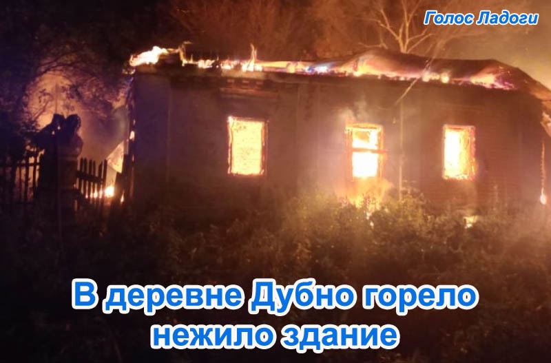 В деревне Дубно горело нежило здание