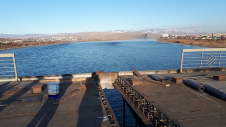 В Кызыле продолжается реконструкция мостового перехода «Коммунальный» через реку Енисей