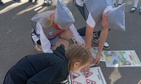 В рамках Всероссийской недели безопасности дорожного движения проходит праздник  "Посвящение первоклассников в пешеходы"