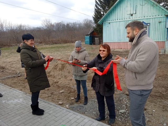 Сегодня в с. Бровничи состоялось открытие тренажёрной площадки.