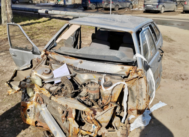 Брошенные автомобили убрали с улиц