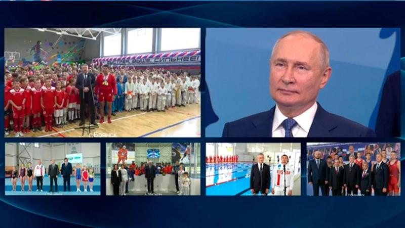 Сам Путин. Президент РФ открыл по видеосвязи ФОК в Брянской области