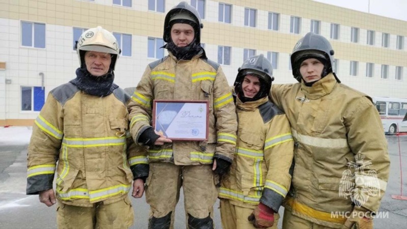 В тройке лучших команд МЧС