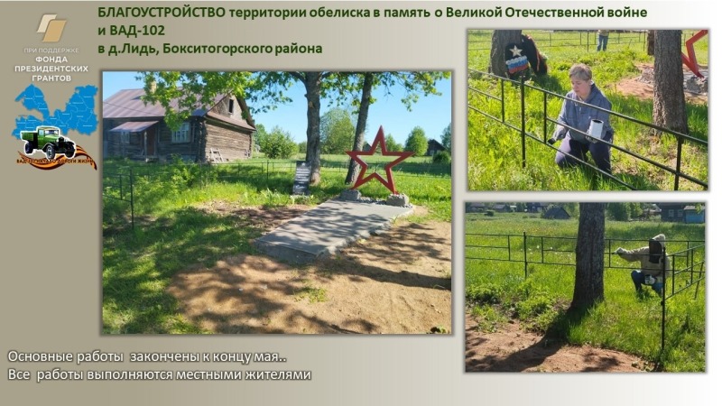 Благоустройство территории обелиска