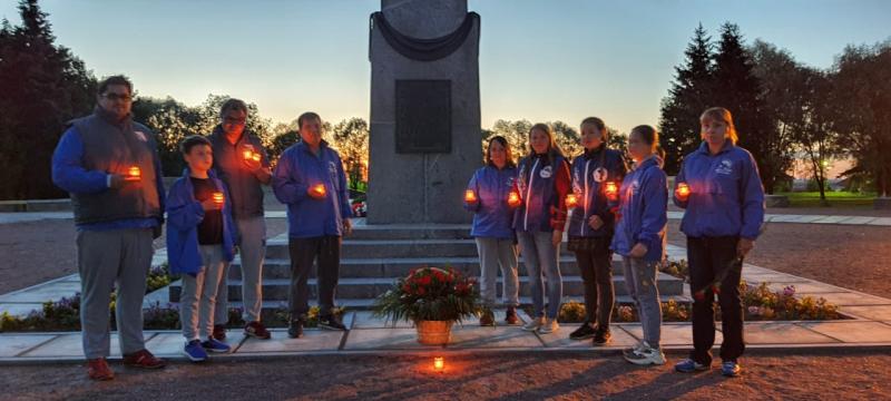 В Ленобласти зажглась «Свеча памяти»