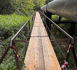 Мостик через речку Дачную за АО "Арсеньевэлектросервис" отремонтирован