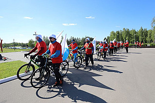 Смоленская АЭС: атомщики России завершили в Десногорске 400-километровый велопробег из Обнинска