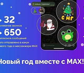 Мессенджер МАХ подвел итоги новогодней активности пользователей