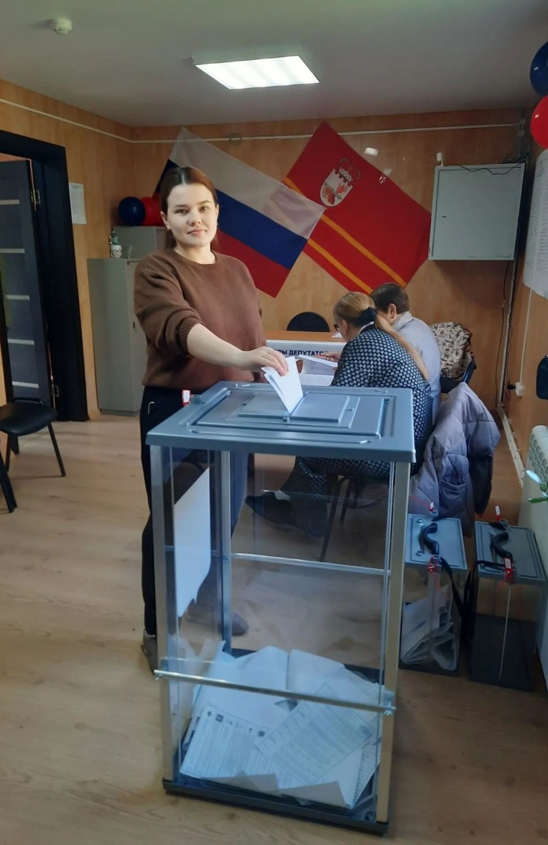 Молодёжь гвардейского края активно голосует за свое будущее и будущее своей Родины.